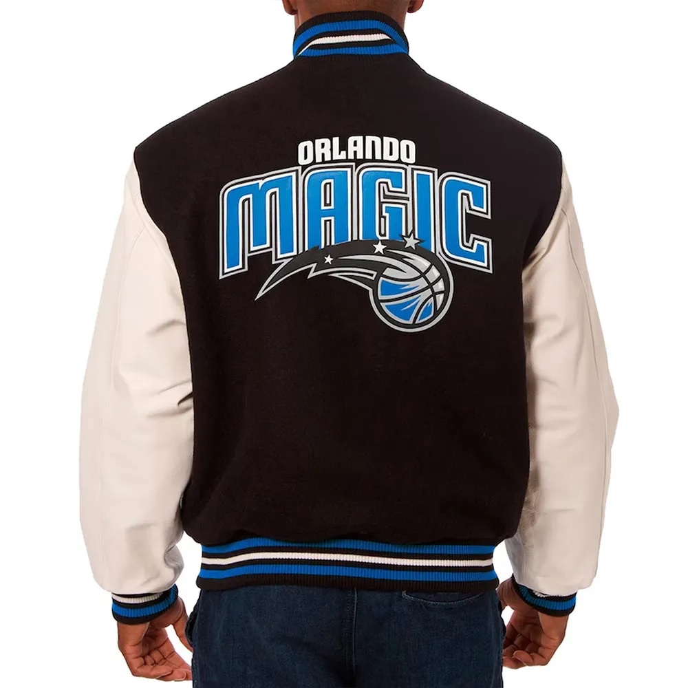 Orlando Magic Black and White Varsity Jacket