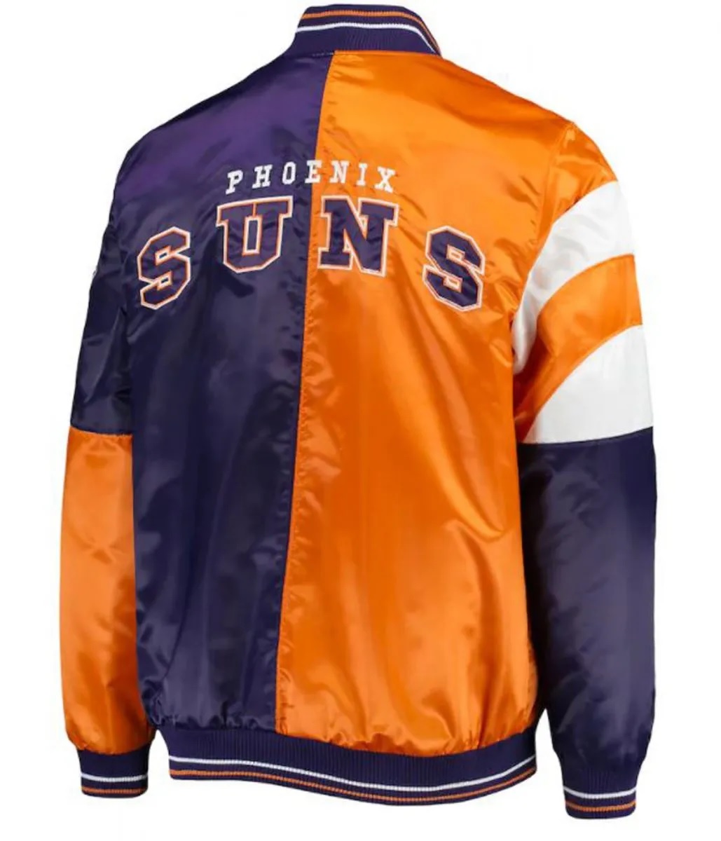 Phoenix Suns Orange and Purple Varsity Starter Jacket