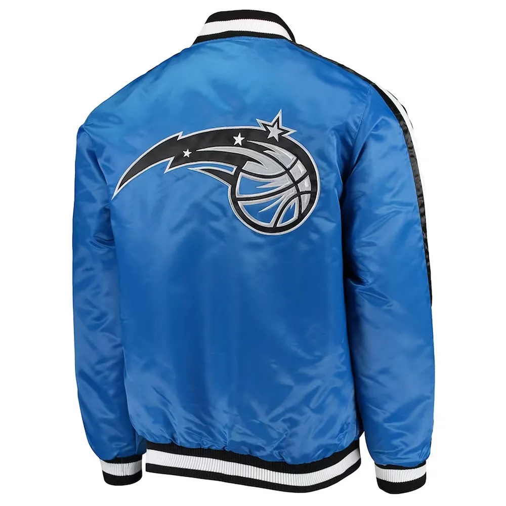 The Offensive Orlando Magic Blue Varsity Satin Jacket