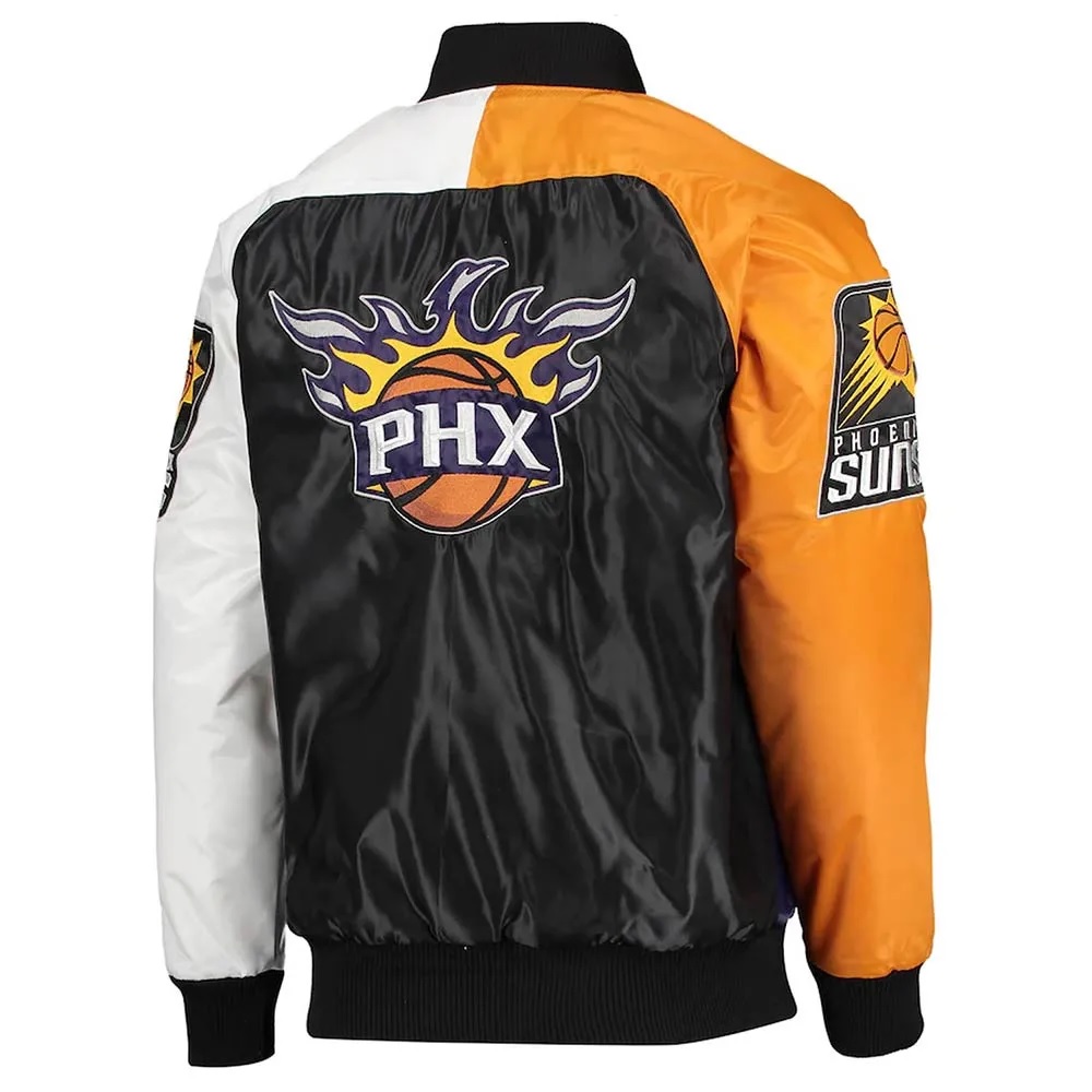 Tricolor Remix Phoenix Suns Purple Orange and White Jacket