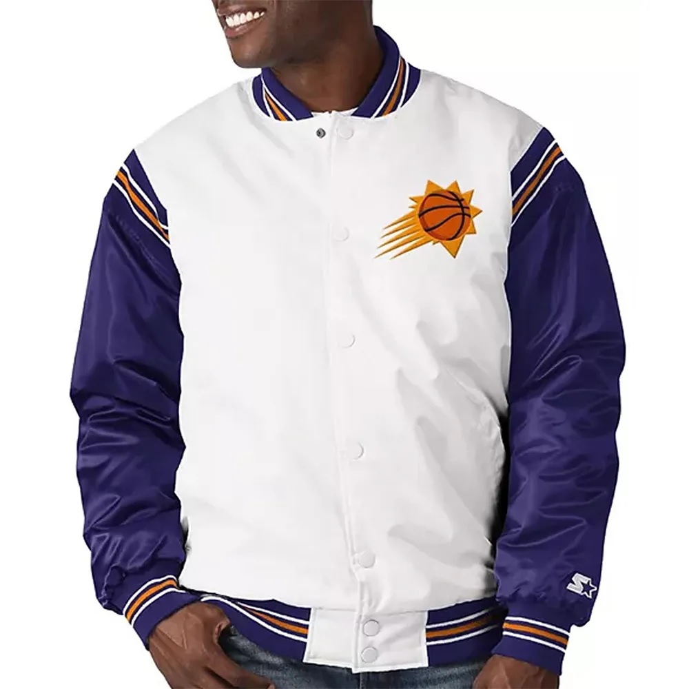 White Purple Phoenix Suns Renegade Jacket