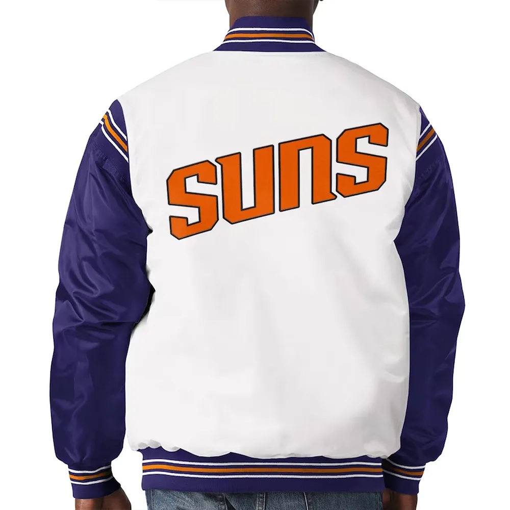 White Purple Phoenix Suns Renegade Jacket