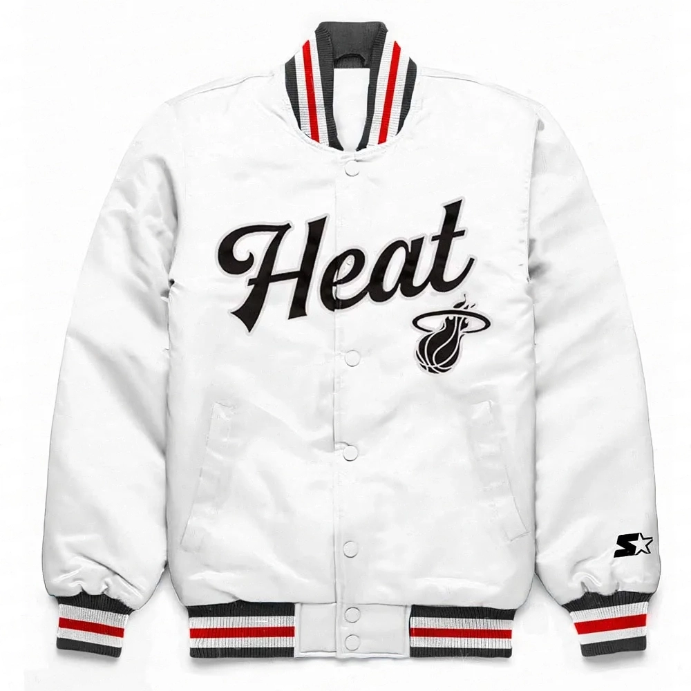 Miami Heat Exclusive White Satin Jacket