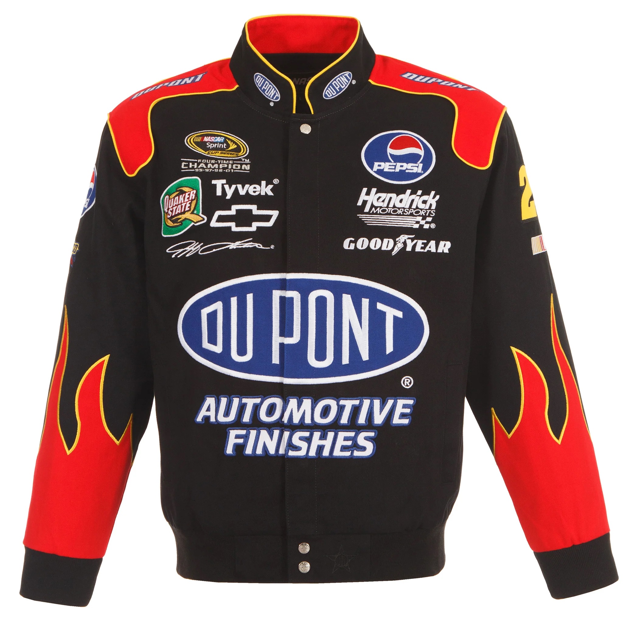 2024 Jeff Gordon NASCAR Dupont-Red Full-Snap Jacket