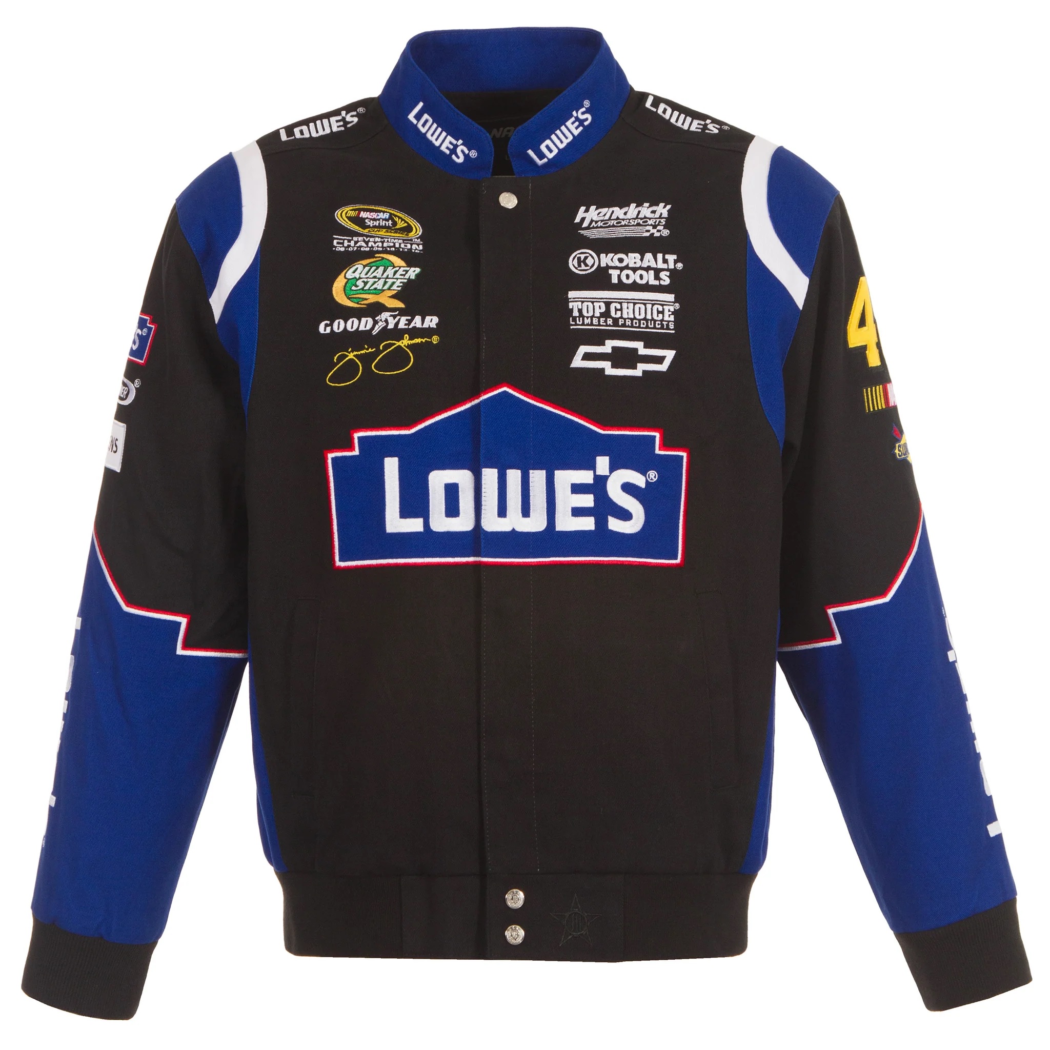 2024 Jimmie Johnson NASCAR Lowes Full-Snap Jacket