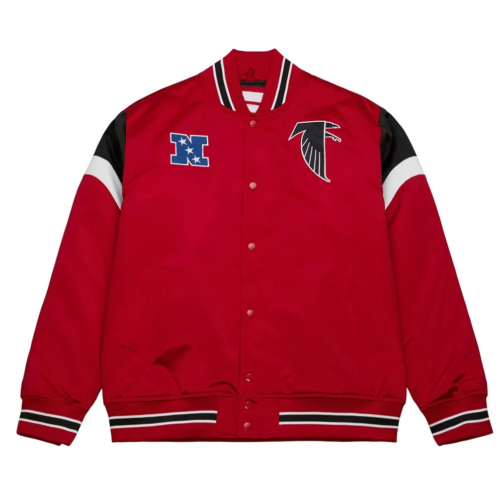 Atlanta Falcons Heavyweight Red Satin Jacket