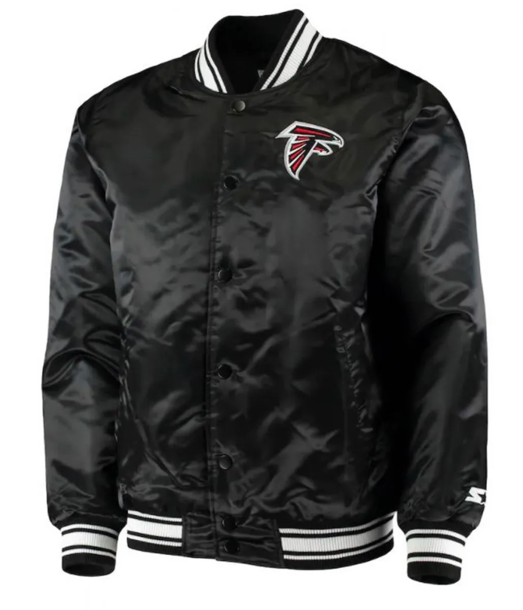 Atlanta Falcons Satin Black Starter Jacket