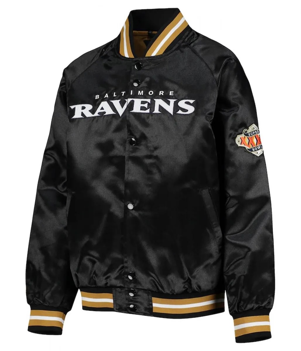 Baltimore Ravens Full-Snap Black Jacket