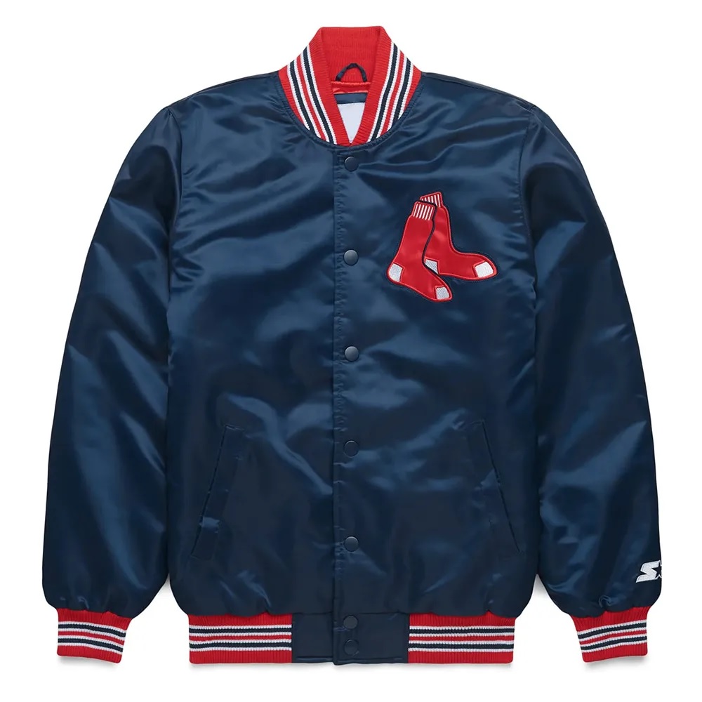 Boston Red Sox Classic Navy Satin Jacket