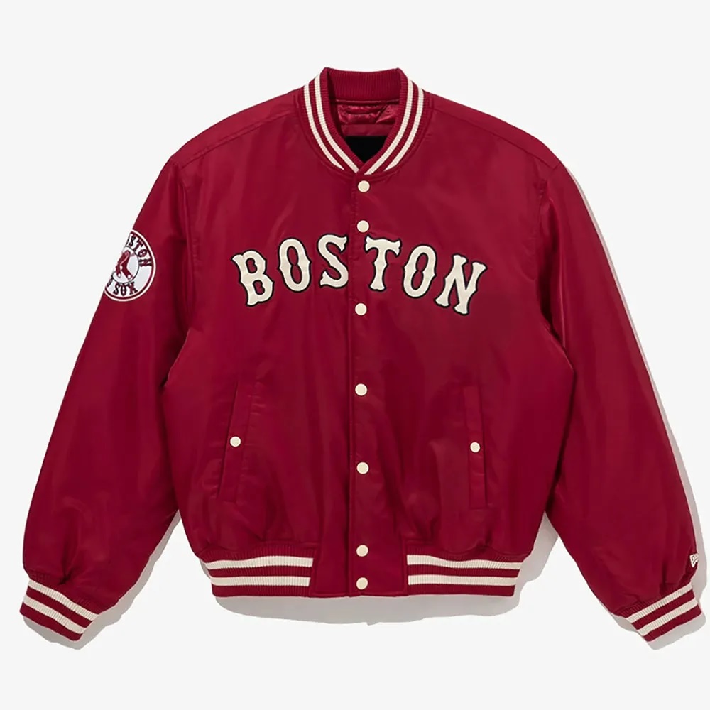 Boston Red Sox Red Cooperstown Satin Jacket