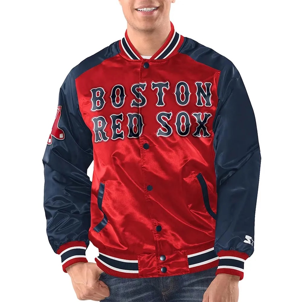 Boston Red Sox Renegade Varsity Satin Jacket