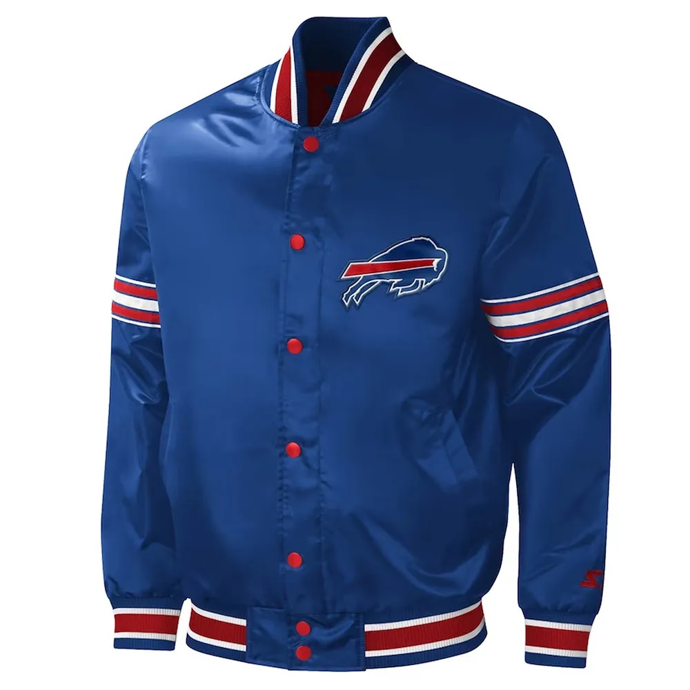 Buffalo Bills Midfield Royal Satin Jacket