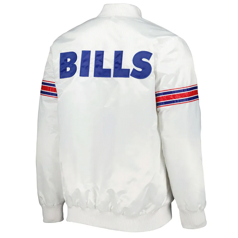 Buffalo Bills The Power Forward White Satin Jacket