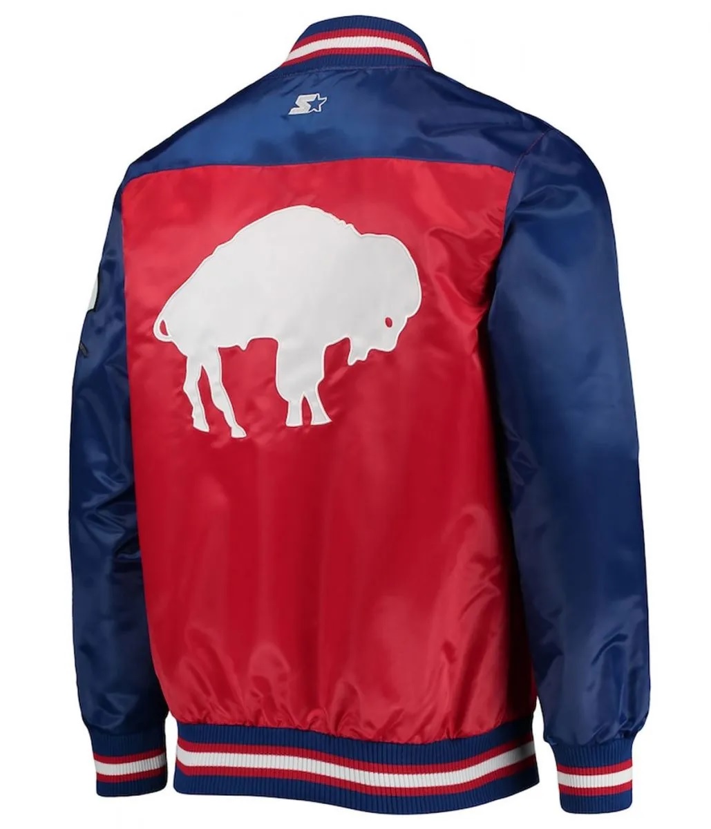 Buffalo Bills The Tradition II Team Full-Snap Varsity Satin Jacket