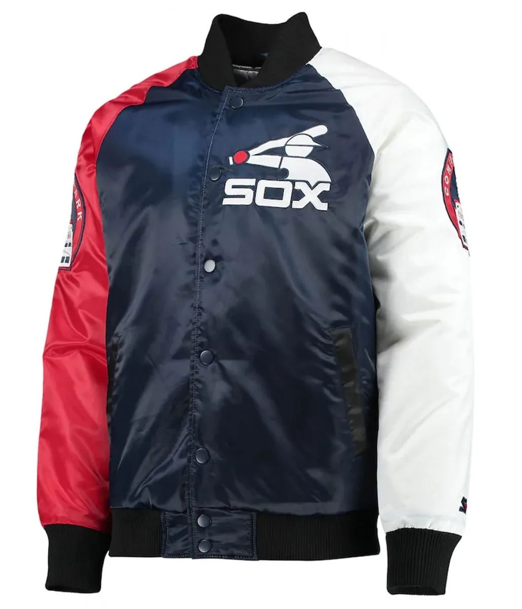Chicago White Sox Full-Snap Satin Jacket