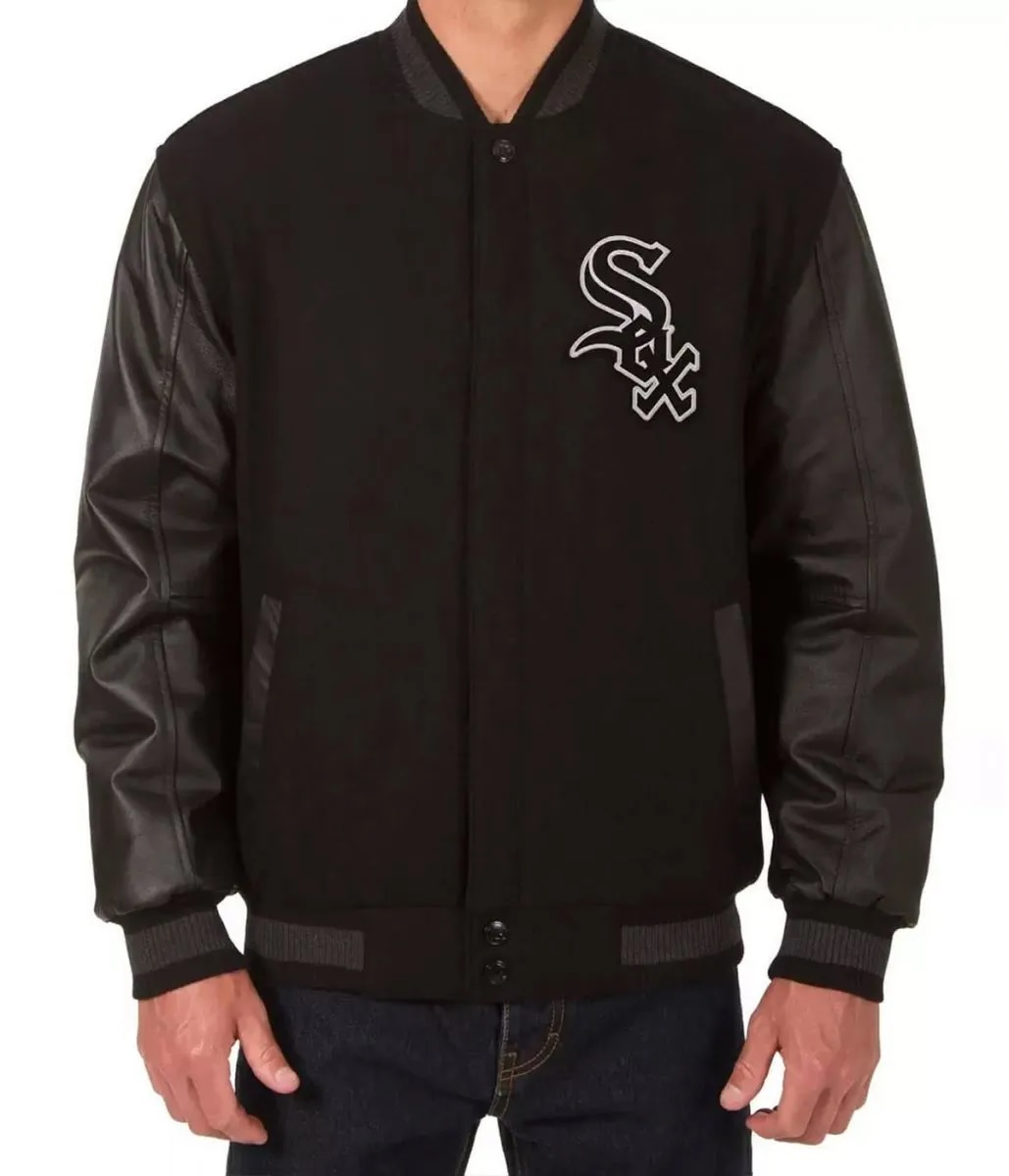 Chicago White Sox Wool and Leather Back Jacket