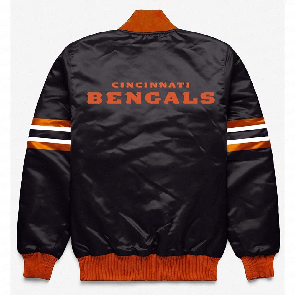 Cincinnati Bengals Button Down Black Jacket