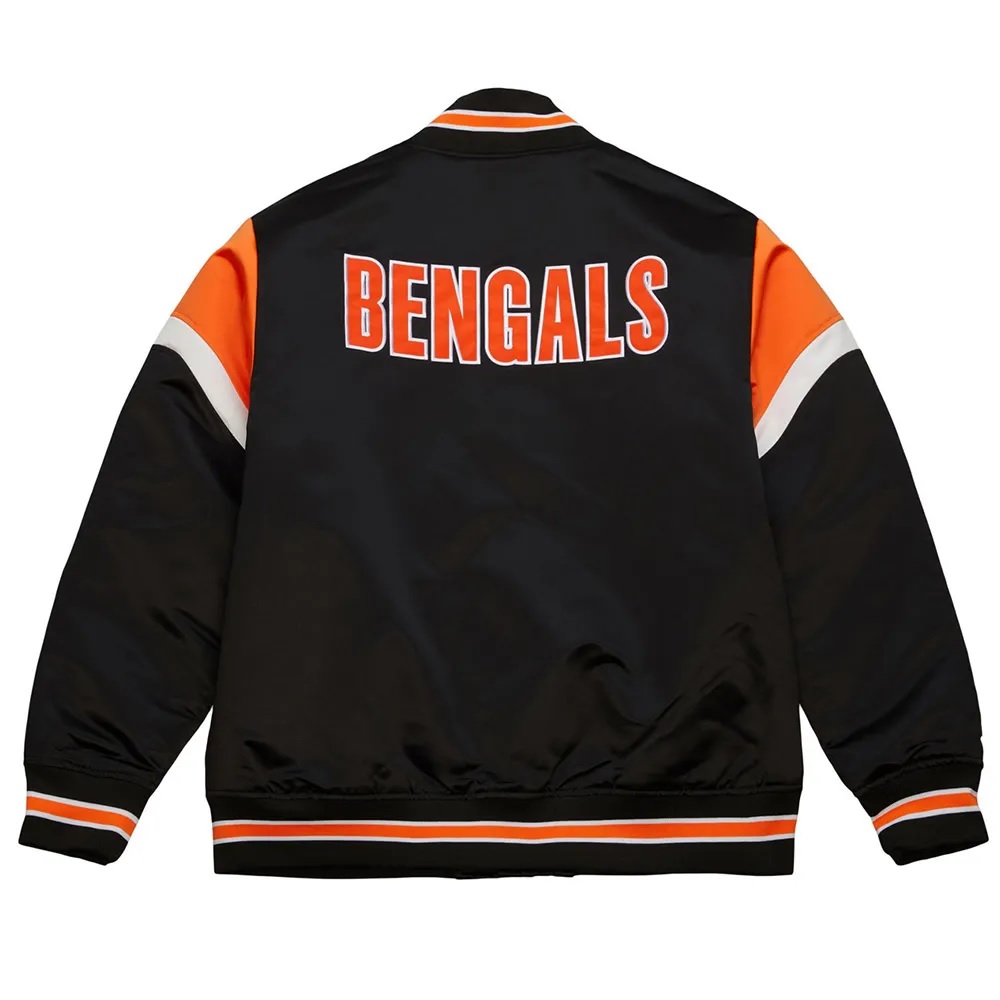 Cincinnati Bengals Heavyweight Black Satin Jacket