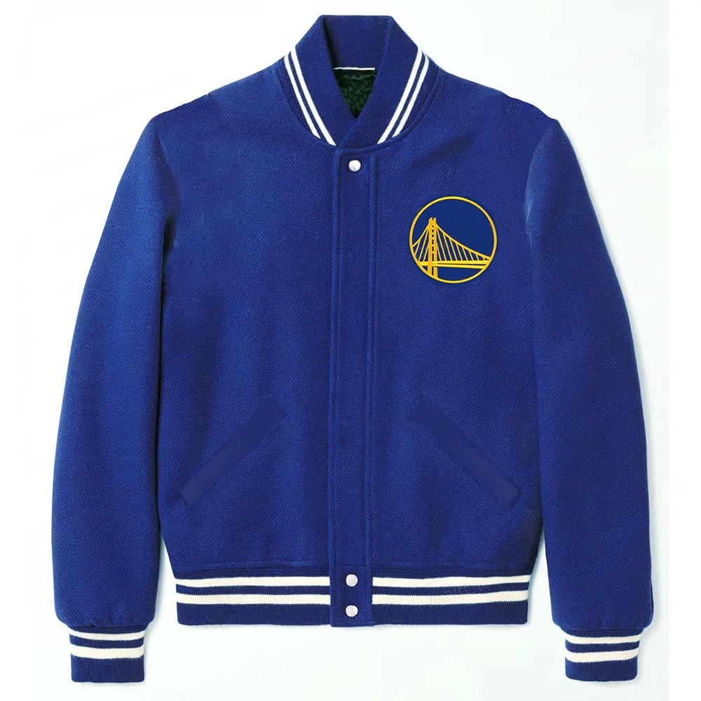 Golden State Warriors Royal Blue Varsity Jacket