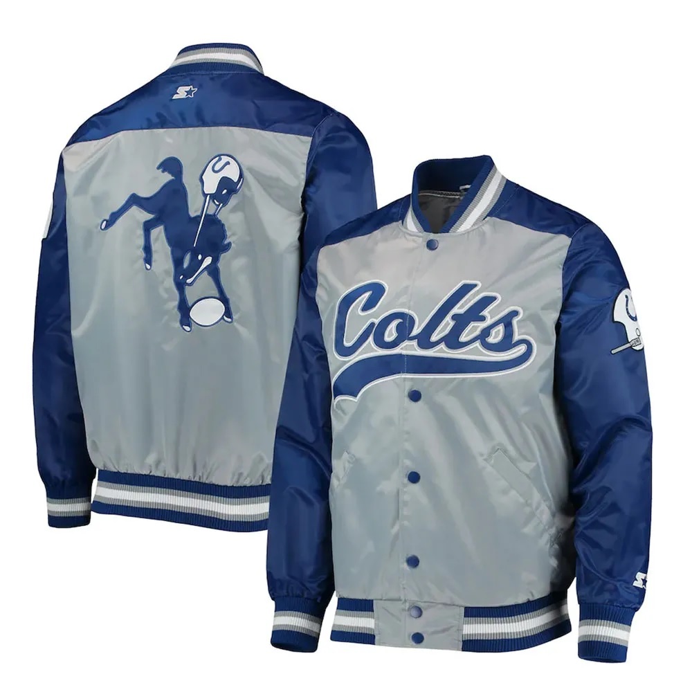 Indianapolis Colts The Tradition II Team Satin Jacket