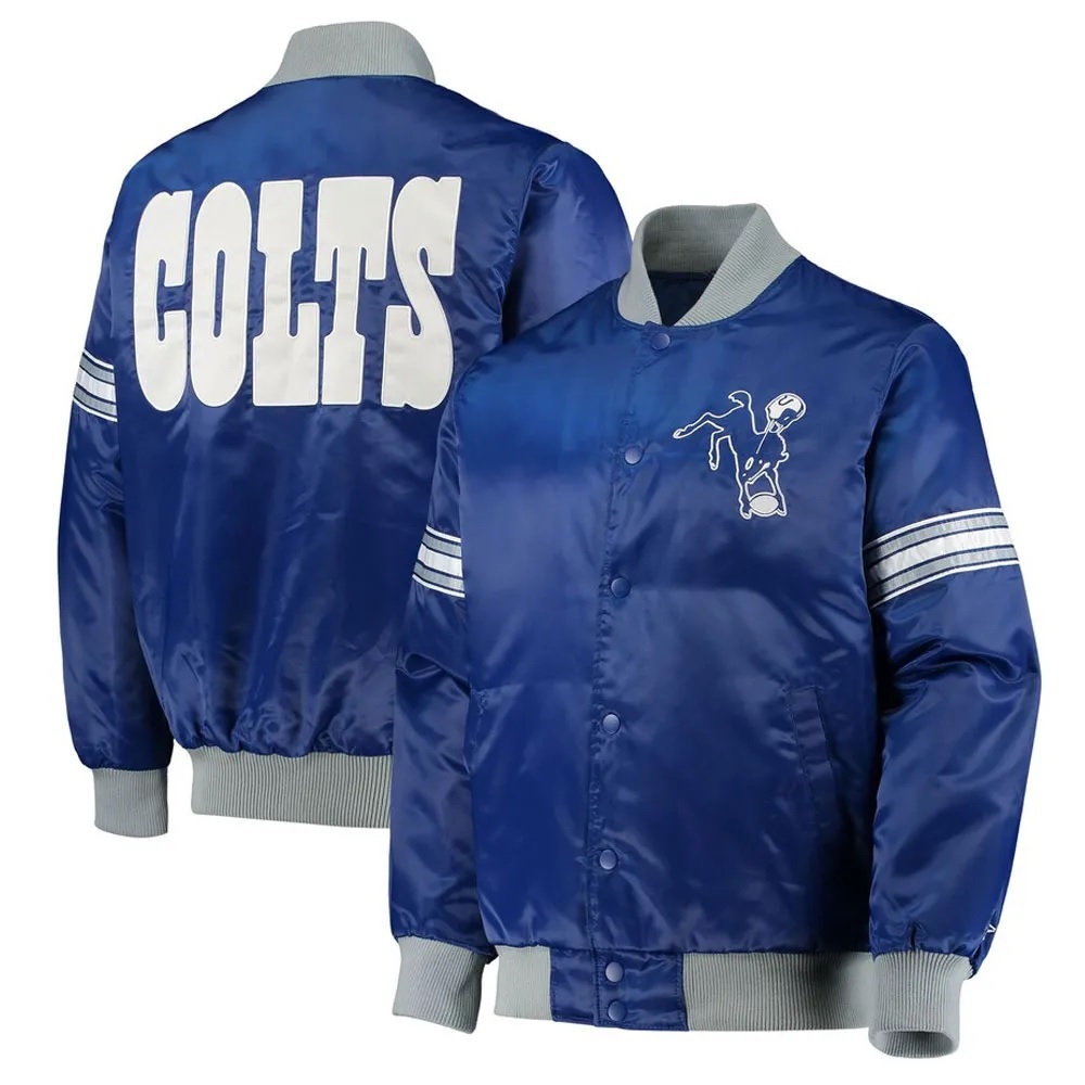 Indianapolis Colts The Tradition II Team Satin Jacket