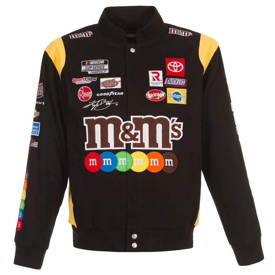 Kyle Busch M&Ms Full-Snap Twill Jacket