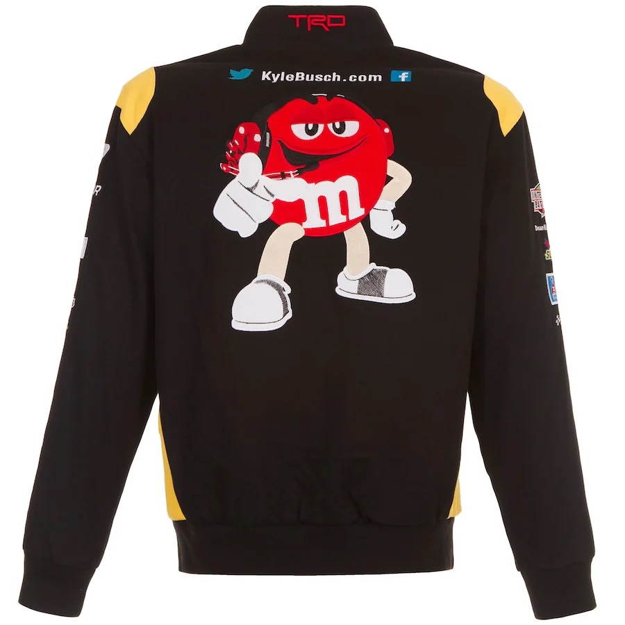 Kyle Busch M&Ms Full-Snap Twill Jacket