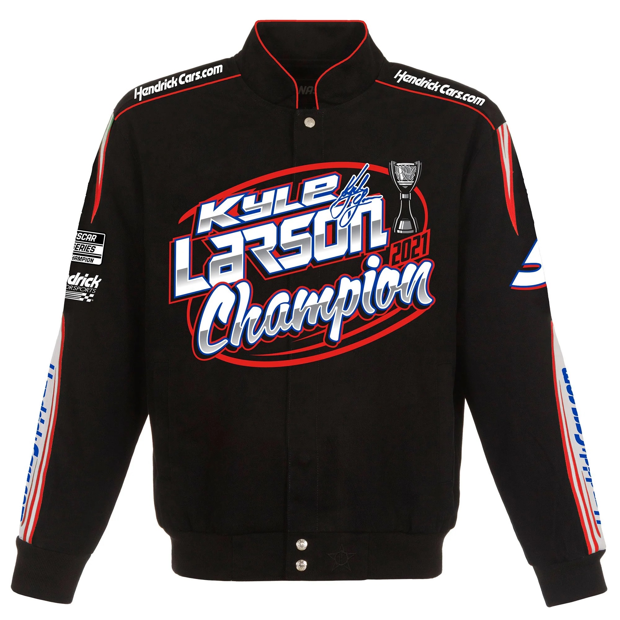 Kyle Larson Champion Full-Snap Twill Cotton Jacket