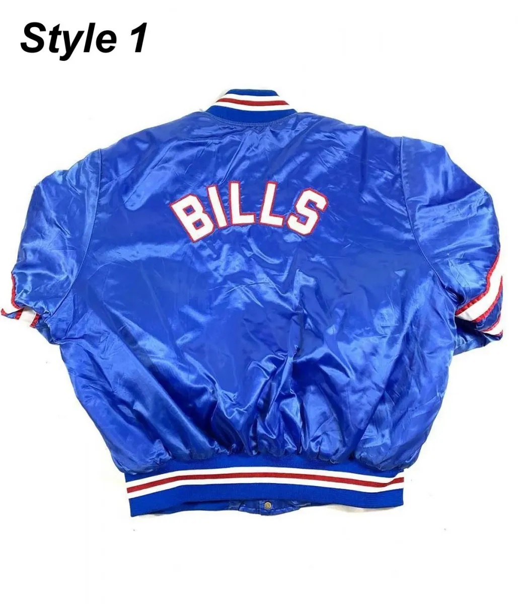 Mafia Buffalo Bills Blue Satin Jacket