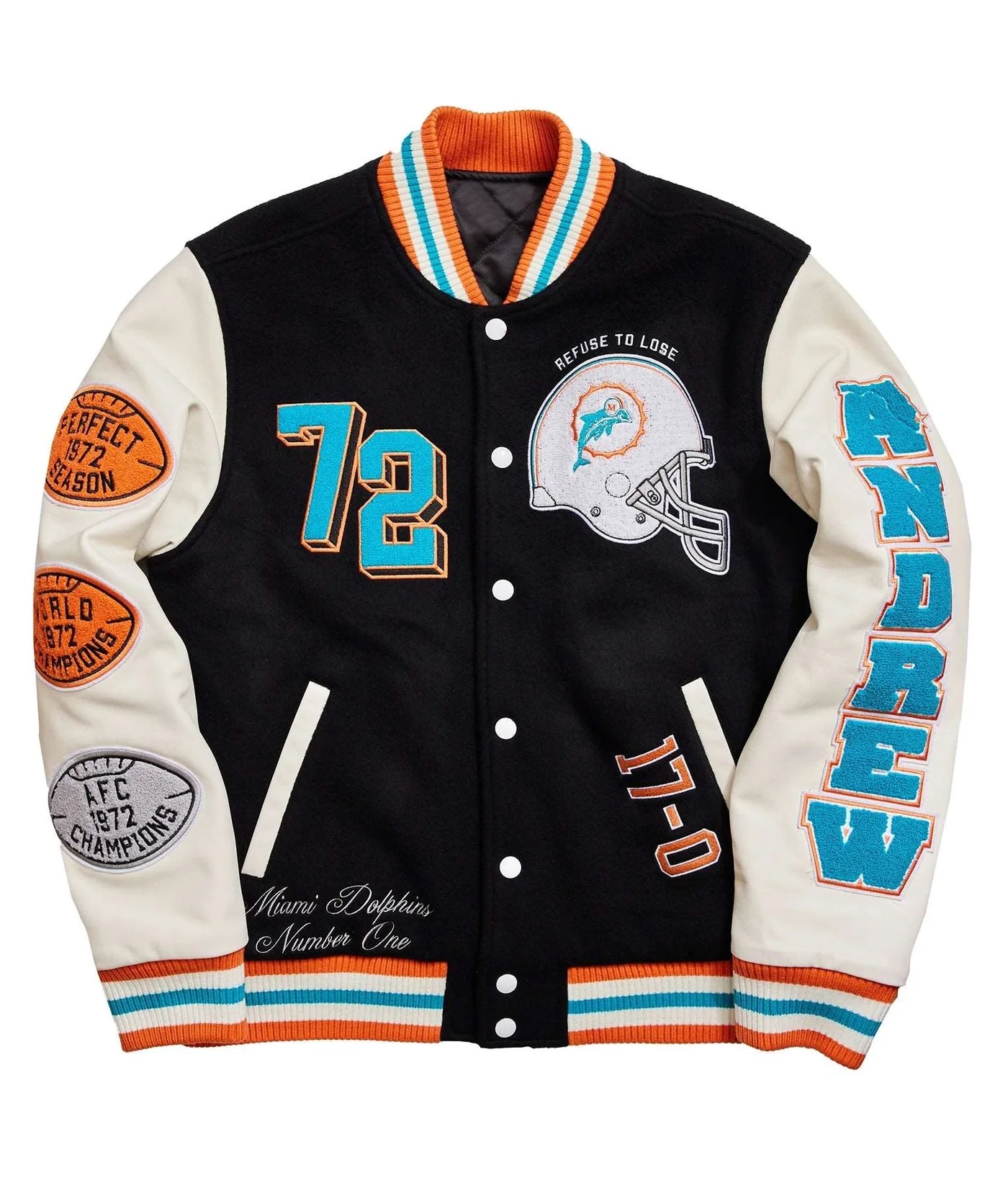 Miami Dolphins Varsity Jacket.