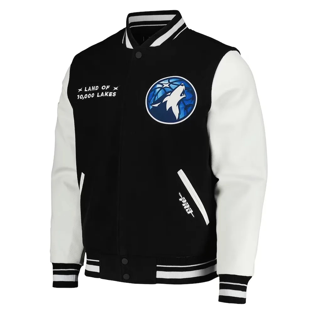 Minnesota Timberwolves 2024 City Edition Black Varsity Jacket