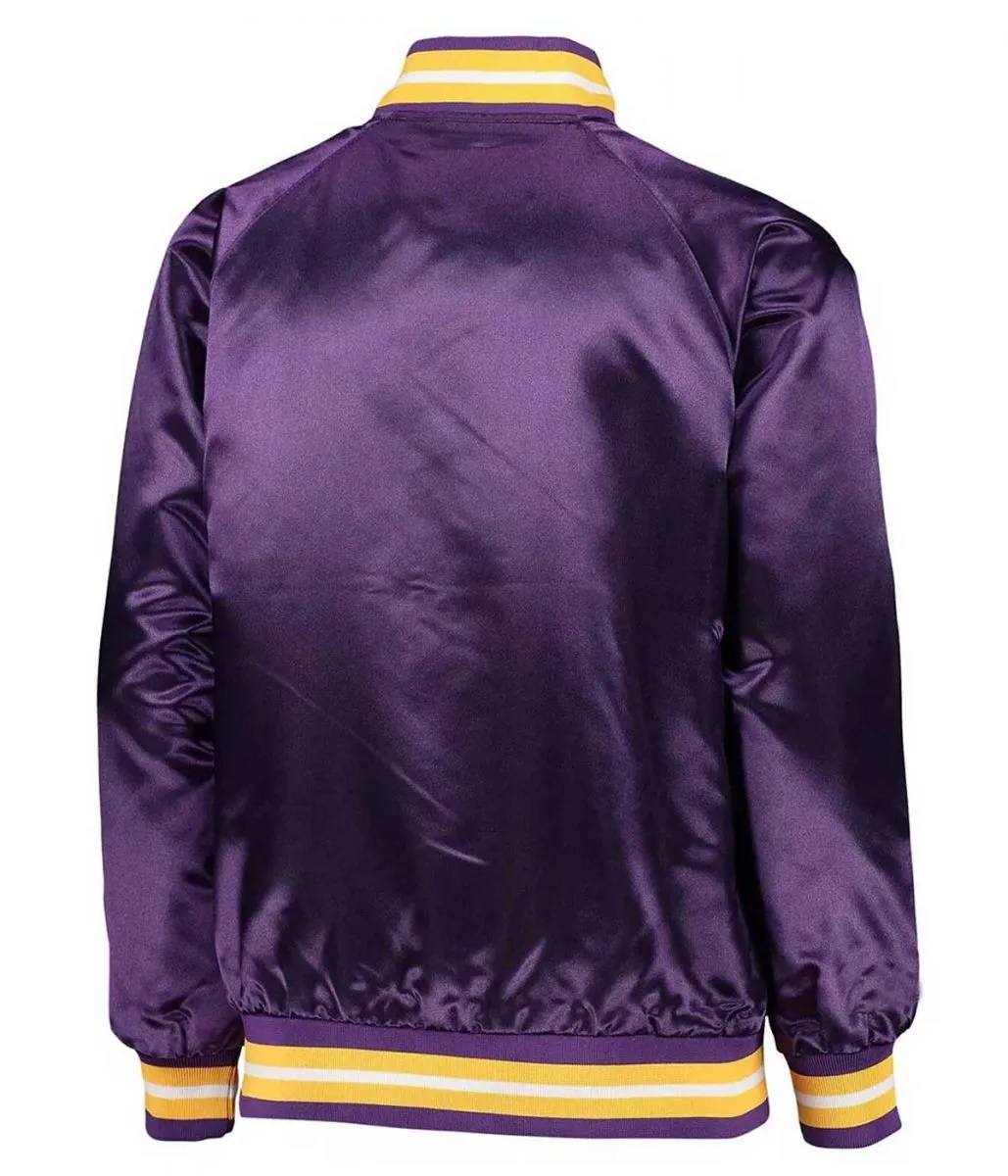 Minnesota Vikings Purple Satin Full-Snap Jacket