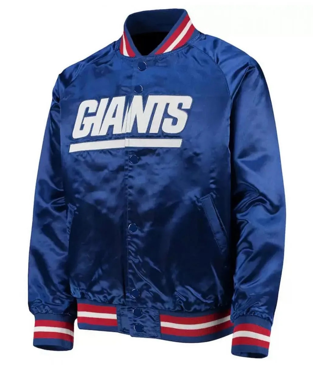 NY Giants Youth Lightweight Raglan Full-Snap Jacket