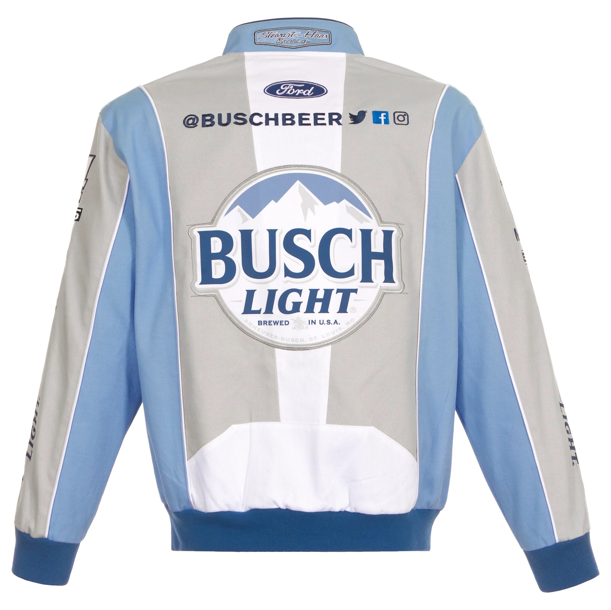 Nascar Kevin Harvick Busch Light Twill Full-Snap Jacket