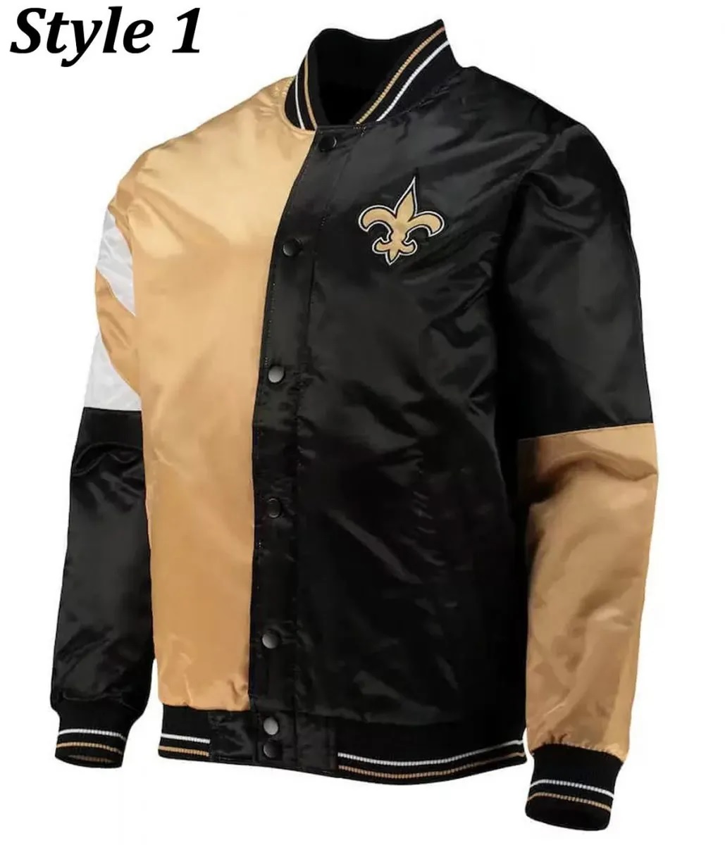 New Orleans Saints Throwback Varsity Jacket