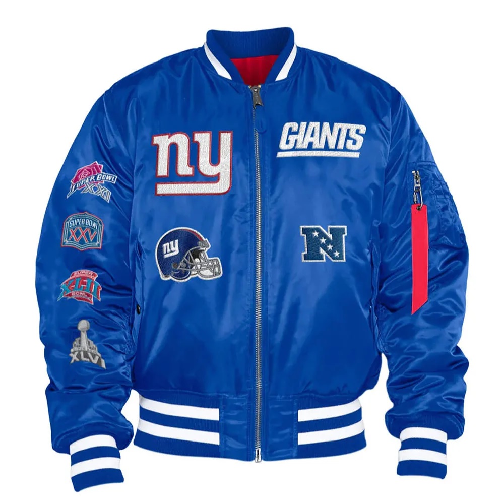 New York Giants Bomber MA-1 Jacket