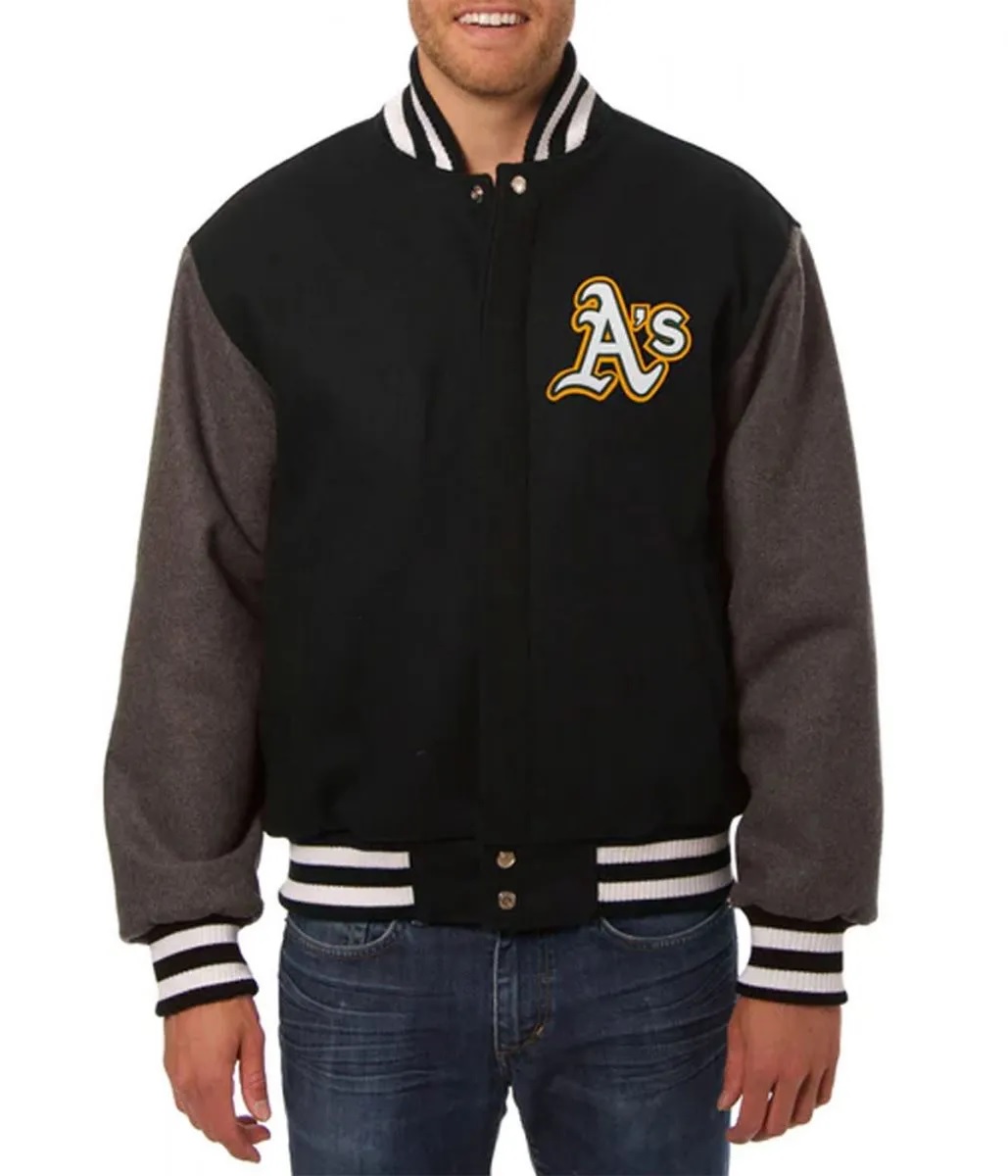 Oakland Athletics Letterman Wool Jacket
