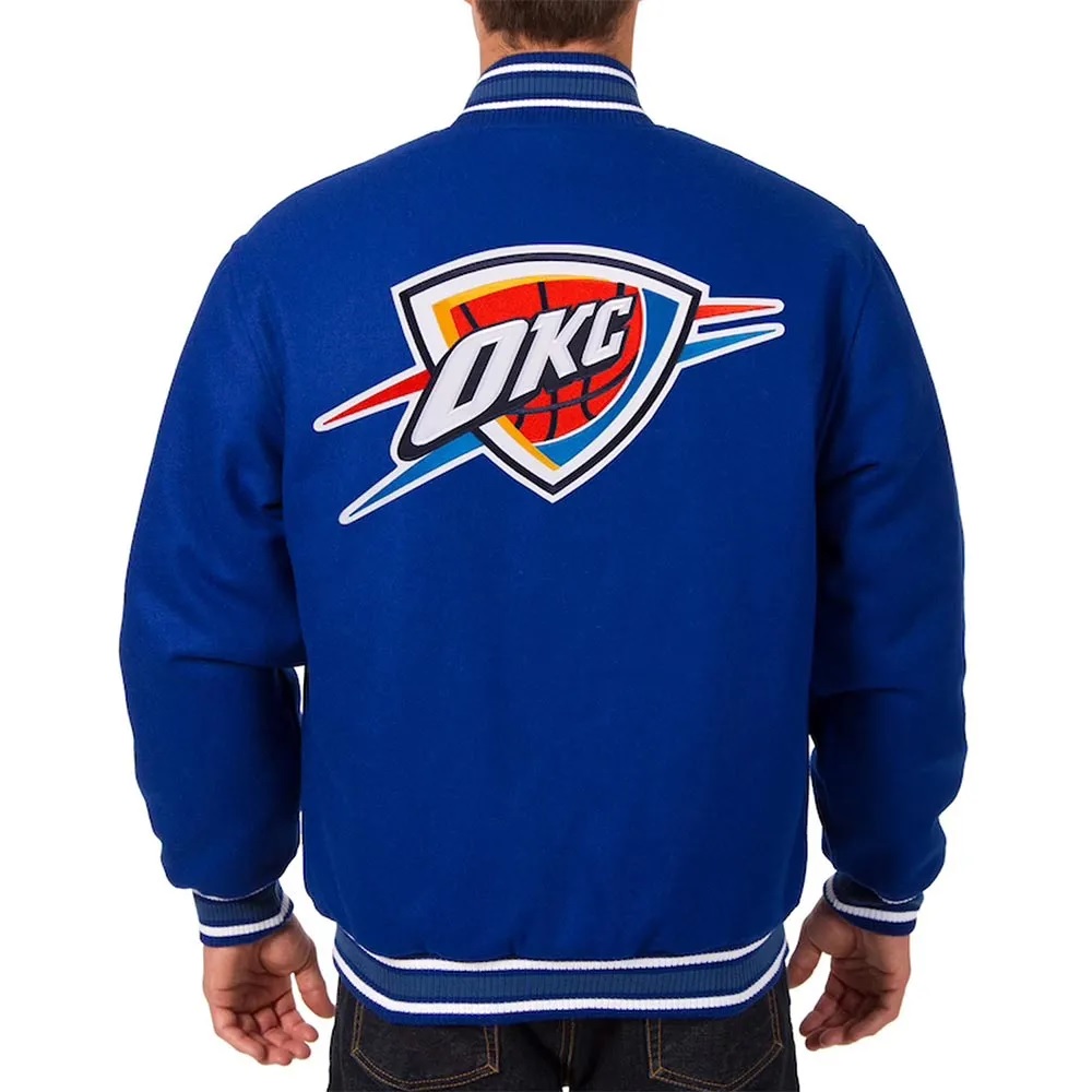 Oklahoma City Thunder Varsity Royal Blue Wool Jacket