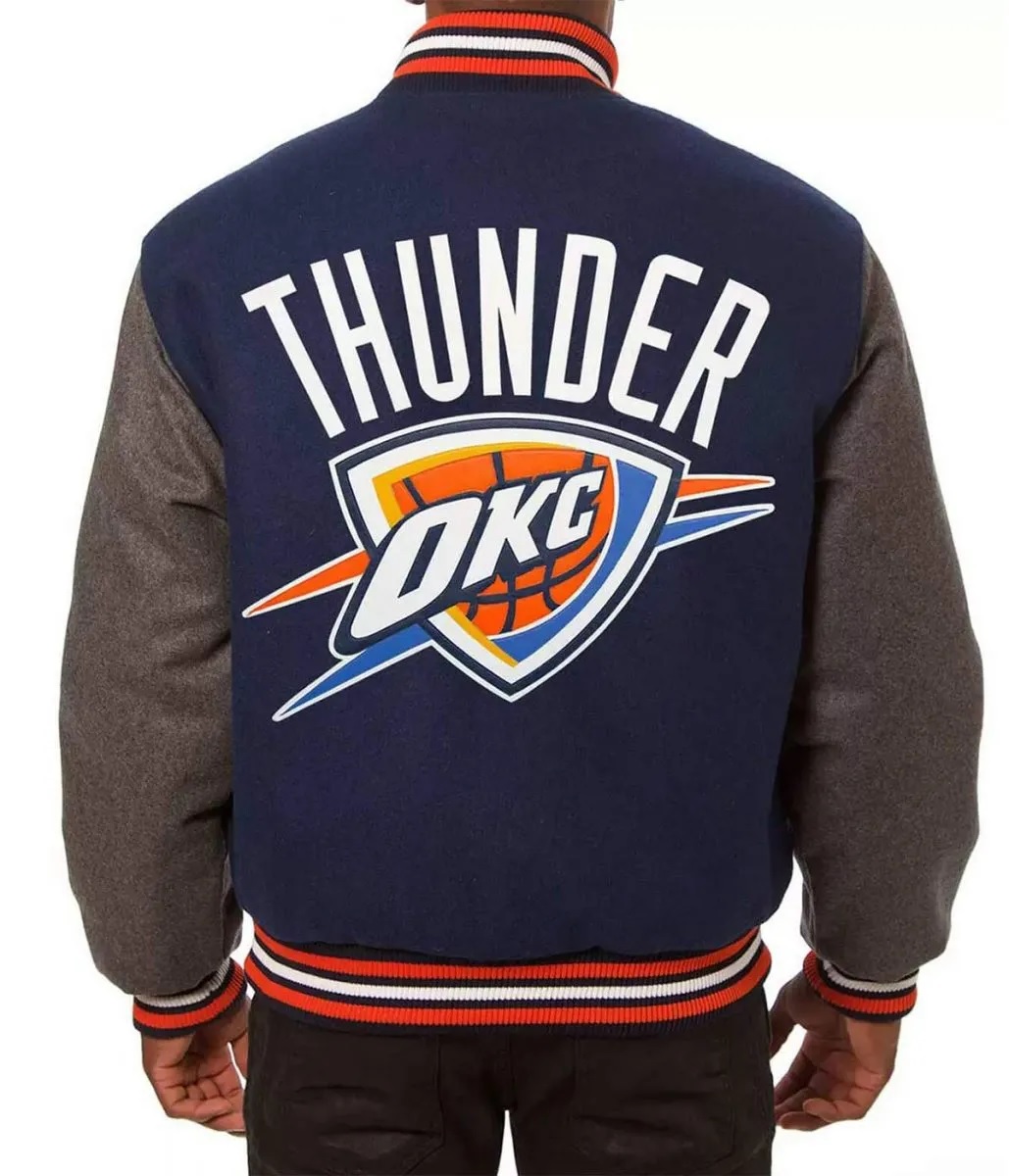 Oklahoma City Thunder Varsity Two Tone Jacket