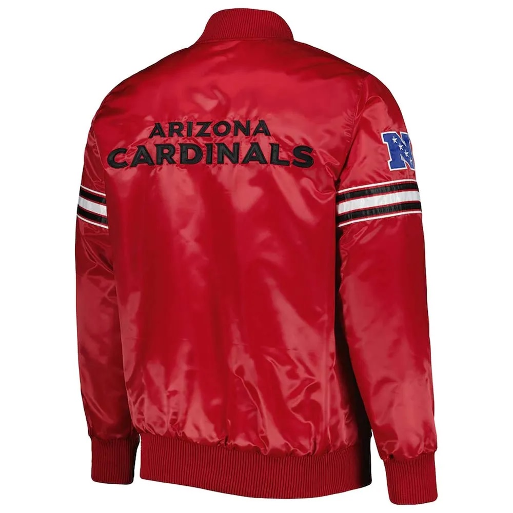 Pick and Roll Arizona Cardinals Red Satin Jacket