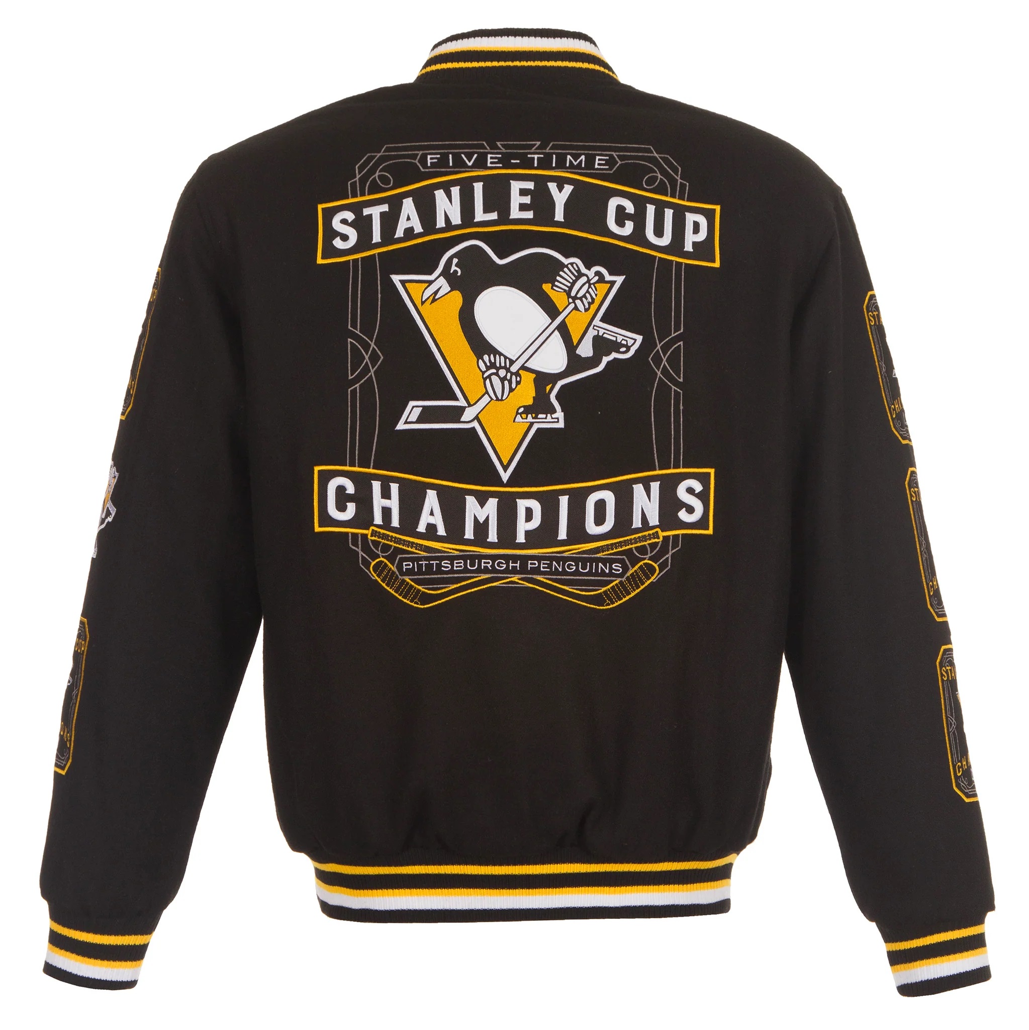 Pittsburgh Penguins 5-Time Stanley Cup Champions Jacket