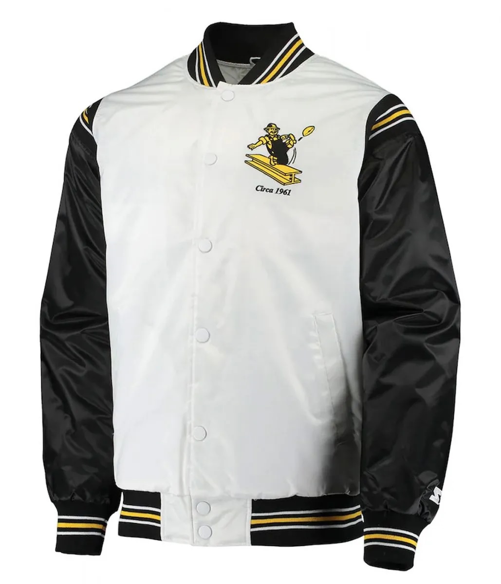 Pittsburgh Steelers Historic Renegade White and Black Jacket