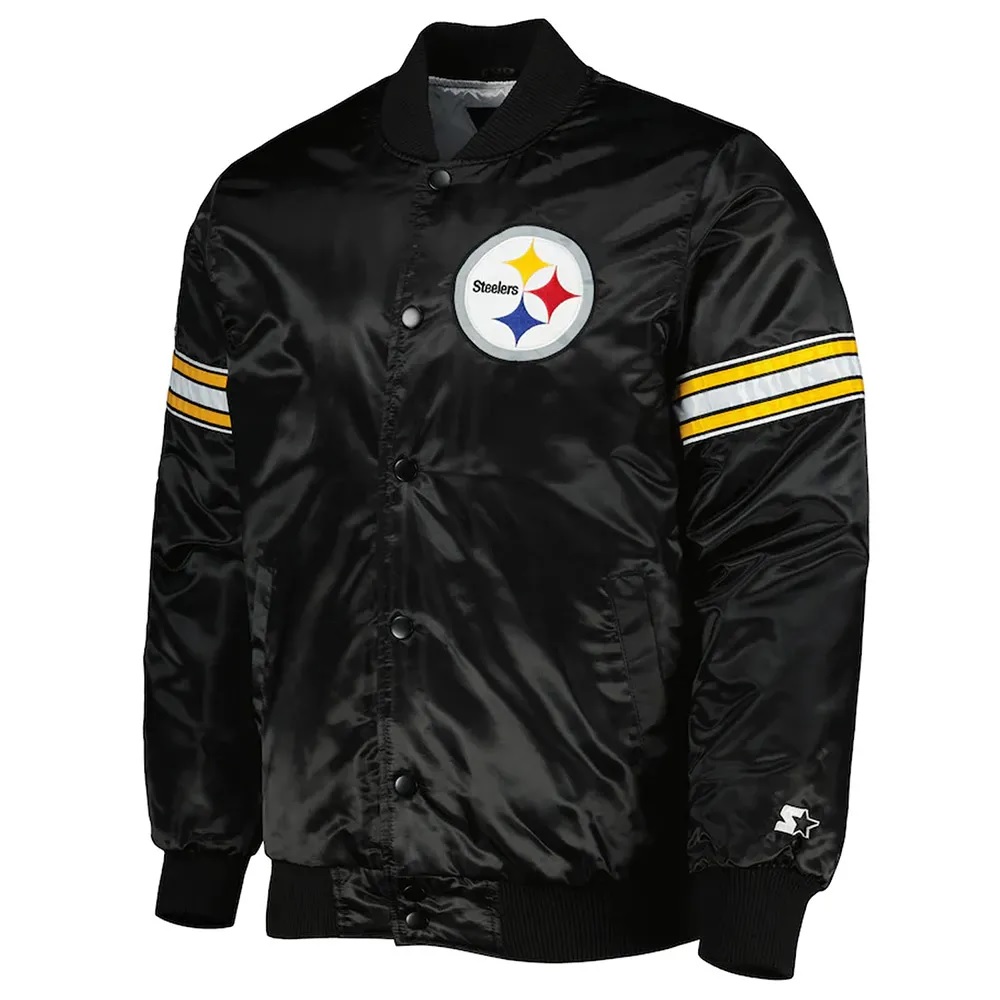 Pittsburgh Steelers Pick and Roll Satin Jacket