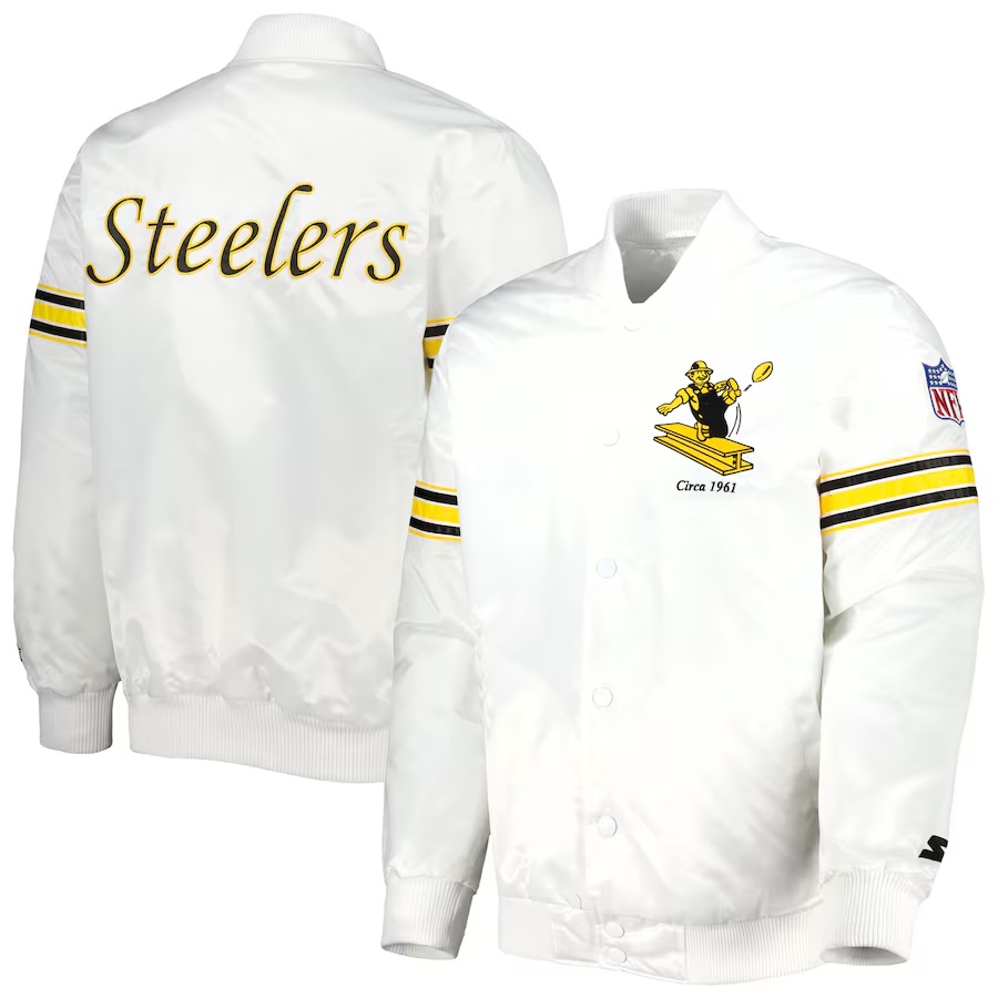 Pittsburgh Steelers The Power Forward Satin Jacket