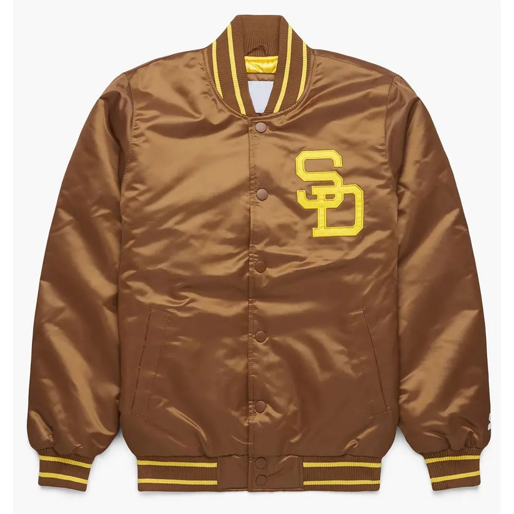 San Diego Padres Brown Bomber Jacket