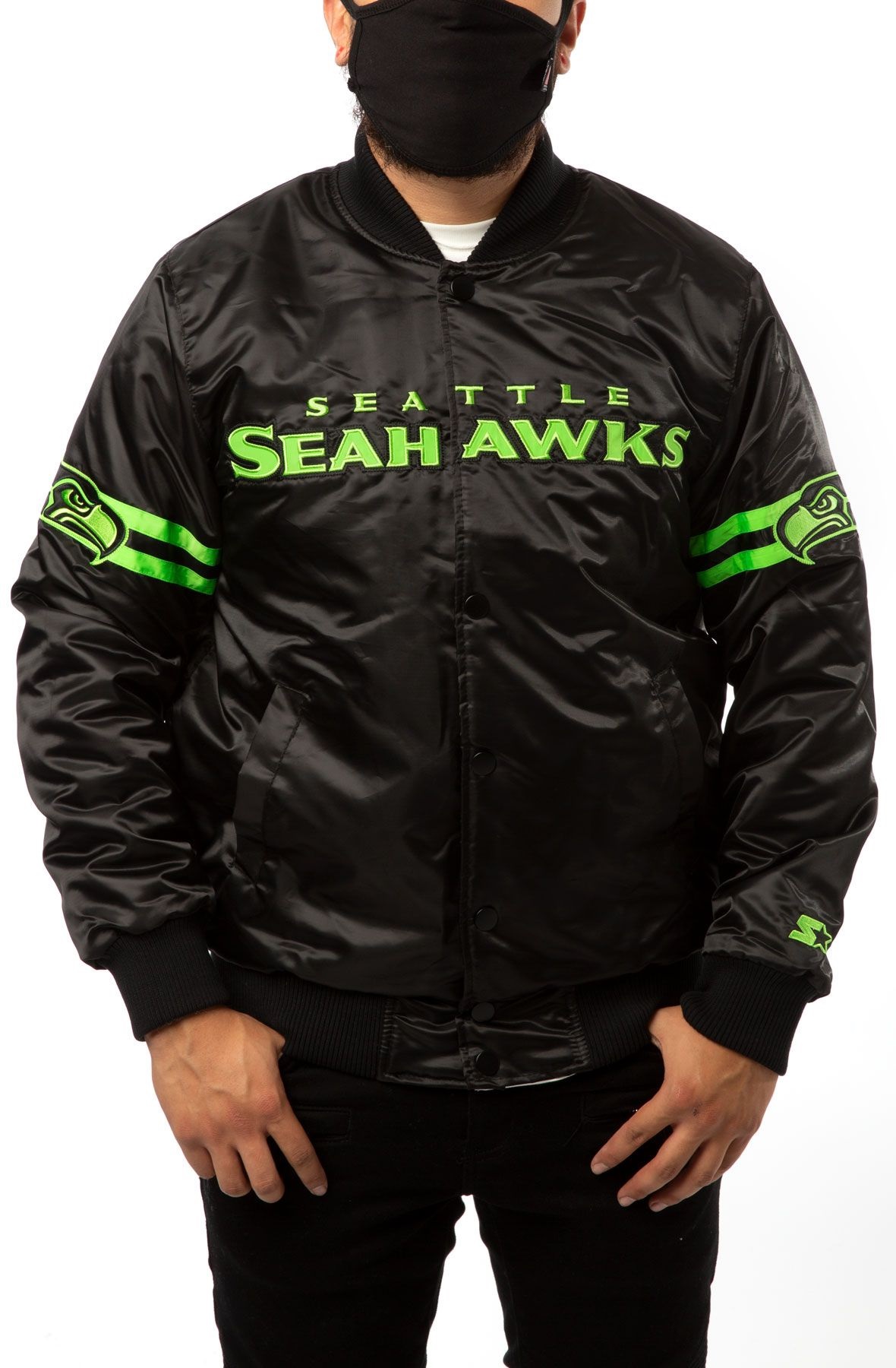 Seattle Seahawks Starter Black Jacket