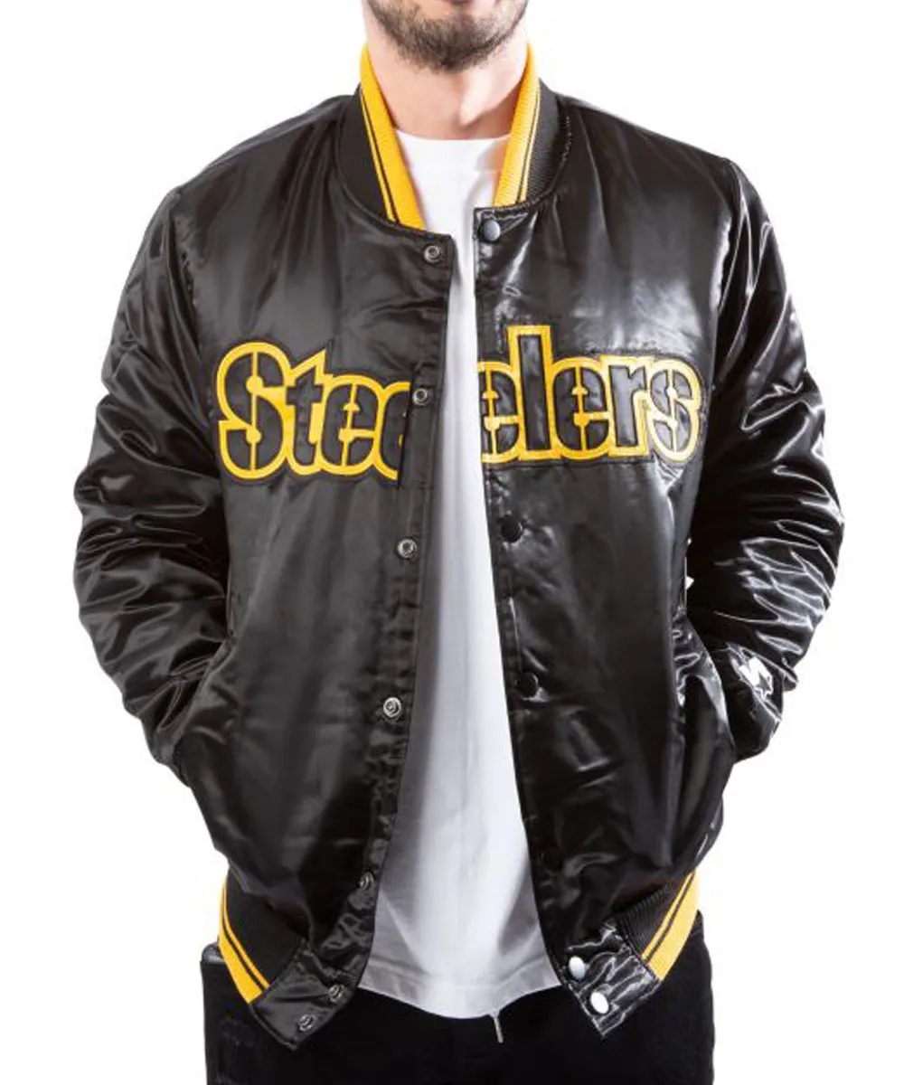 Starter Pittsburgh Steelers Black Jacket