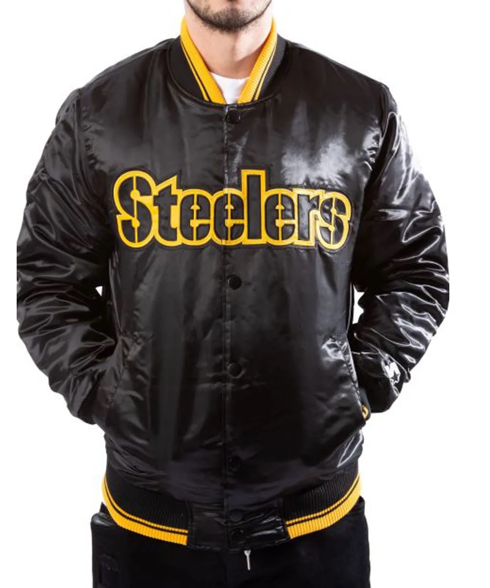 Starter Pittsburgh Steelers Black Jacket