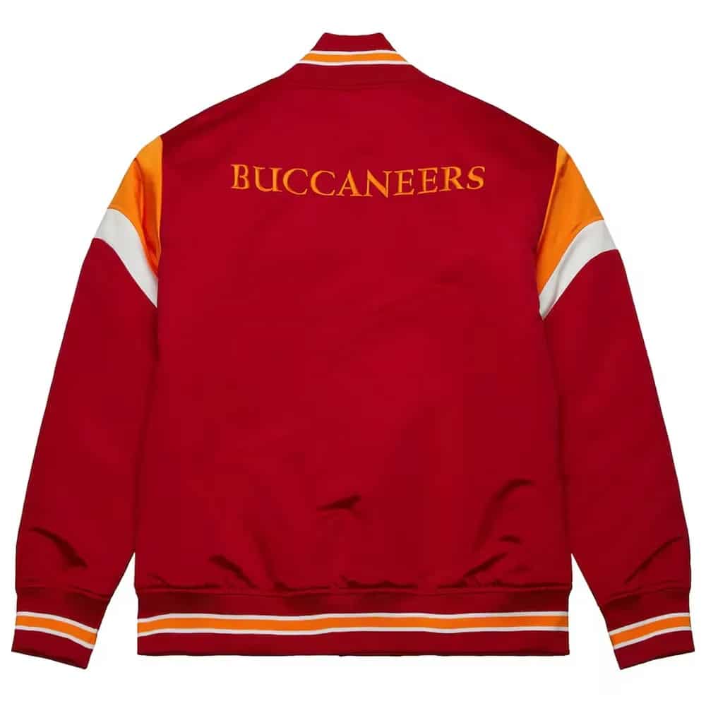 Tampa Bay Buccaneers Heavyweight Red Satin Jacket