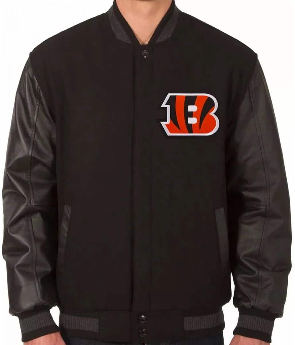 Varsity Cincinnati Bengals Black Jacket